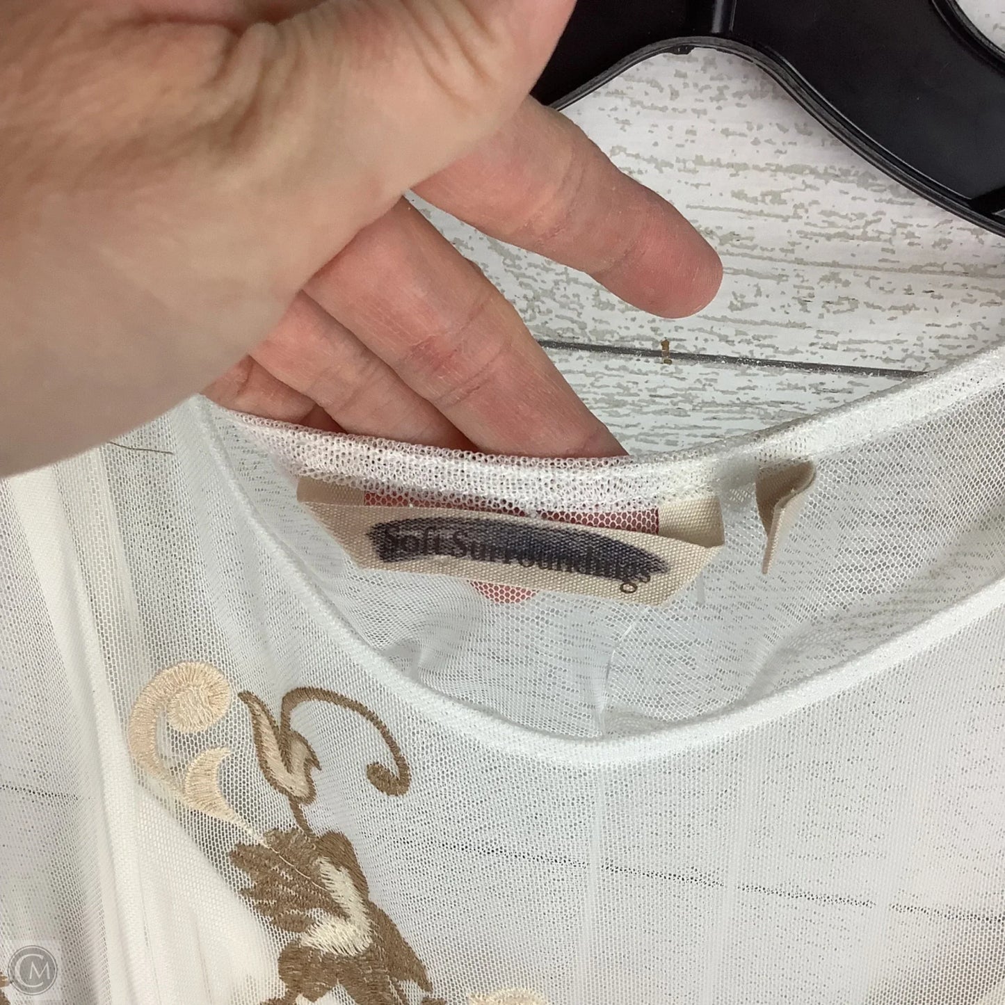 Top Long Sleeve By Soft Surroundings In White, Size: Xl