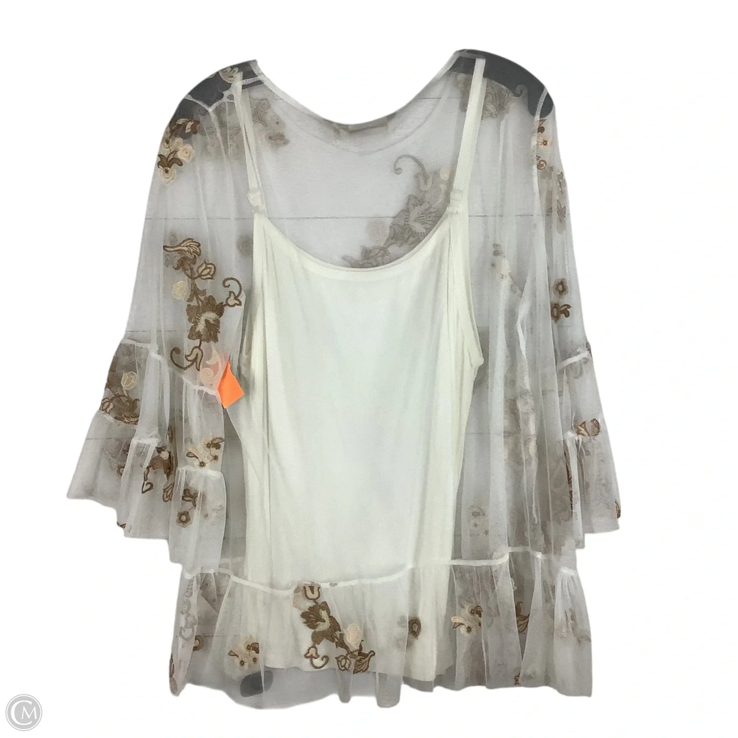 Top Long Sleeve By Soft Surroundings In White, Size: Xl