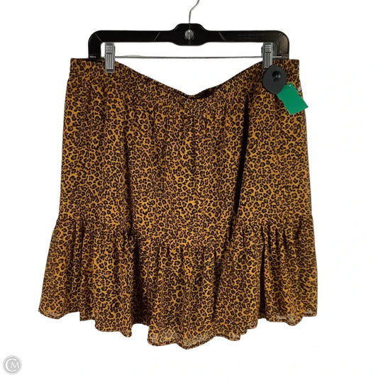 Skirt Designer By Michael Kors In Animal Print, Size: Xl