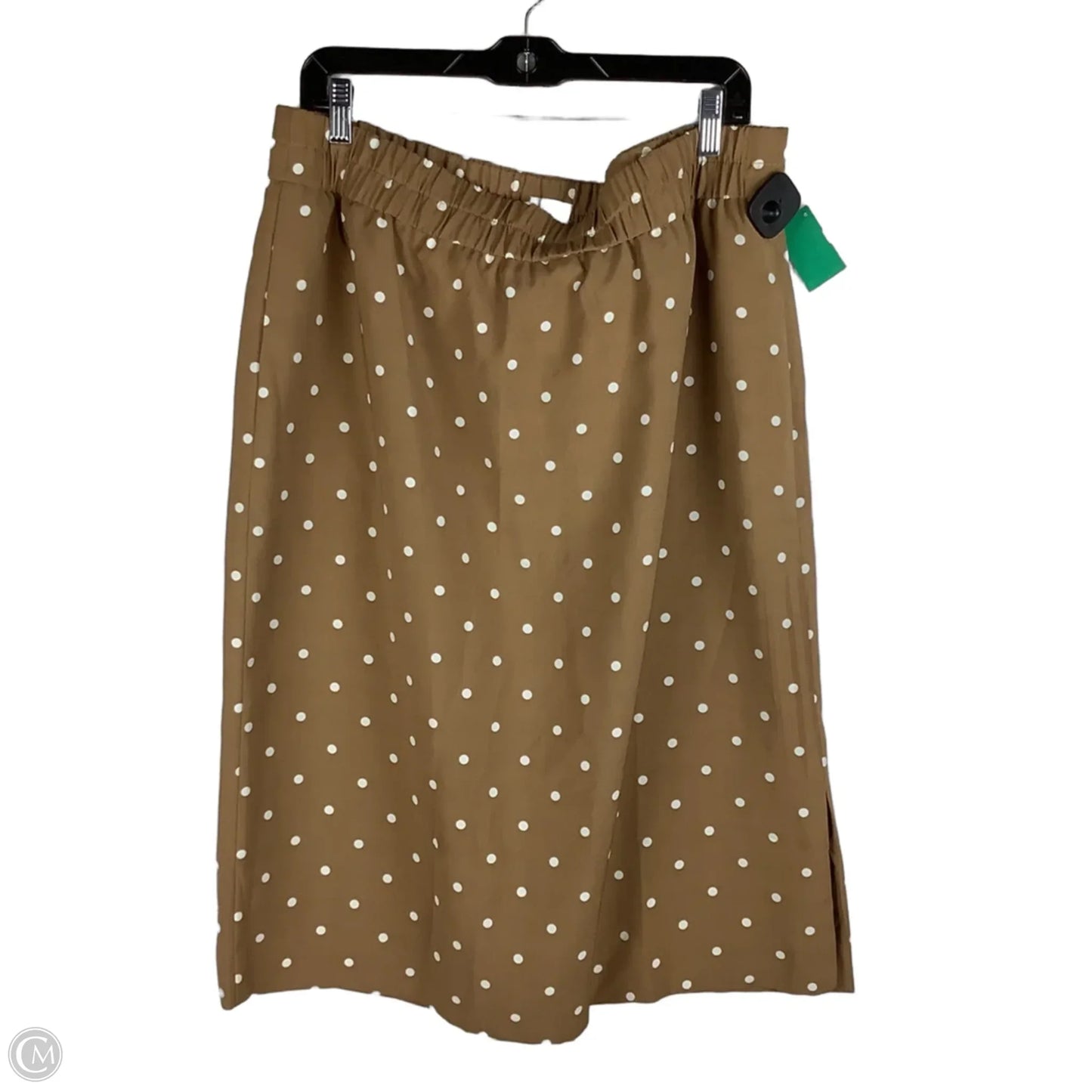 Skirt Midi By J. Crew In Tan, Size: Xl
