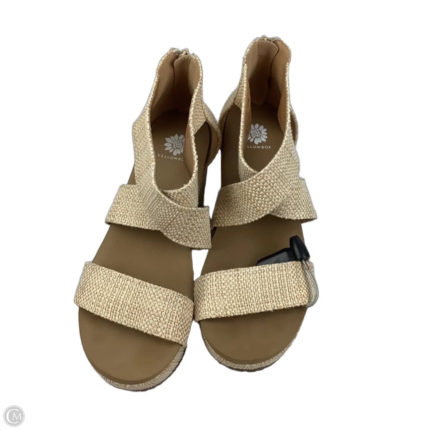Sandals Heels Platform By Yellow Box In Tan, Size: 7.5