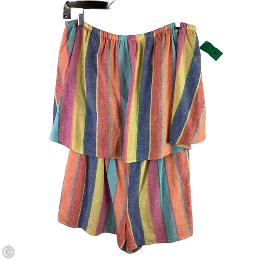 Romper By Mumu In Multi-colored, Size: Xl