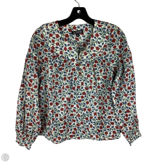 Top Long Sleeve By J. Crew In Multi-colored, Size: Xs