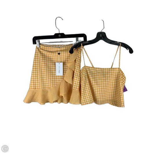 Skirt Set 2pc By Lovers & Friends In Yellow, Size: Xs