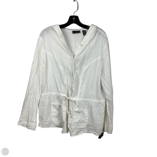 Jacket Other By Apostrophe In White, Size: 18