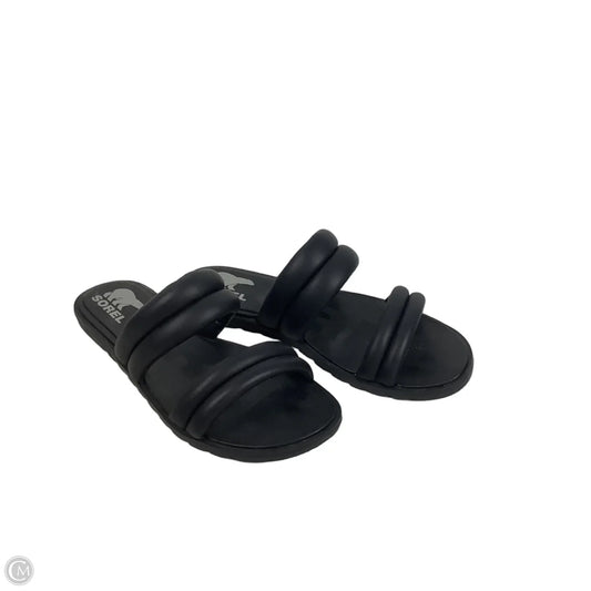 Sandals Flats By Sorel In Black, Size: 8.5