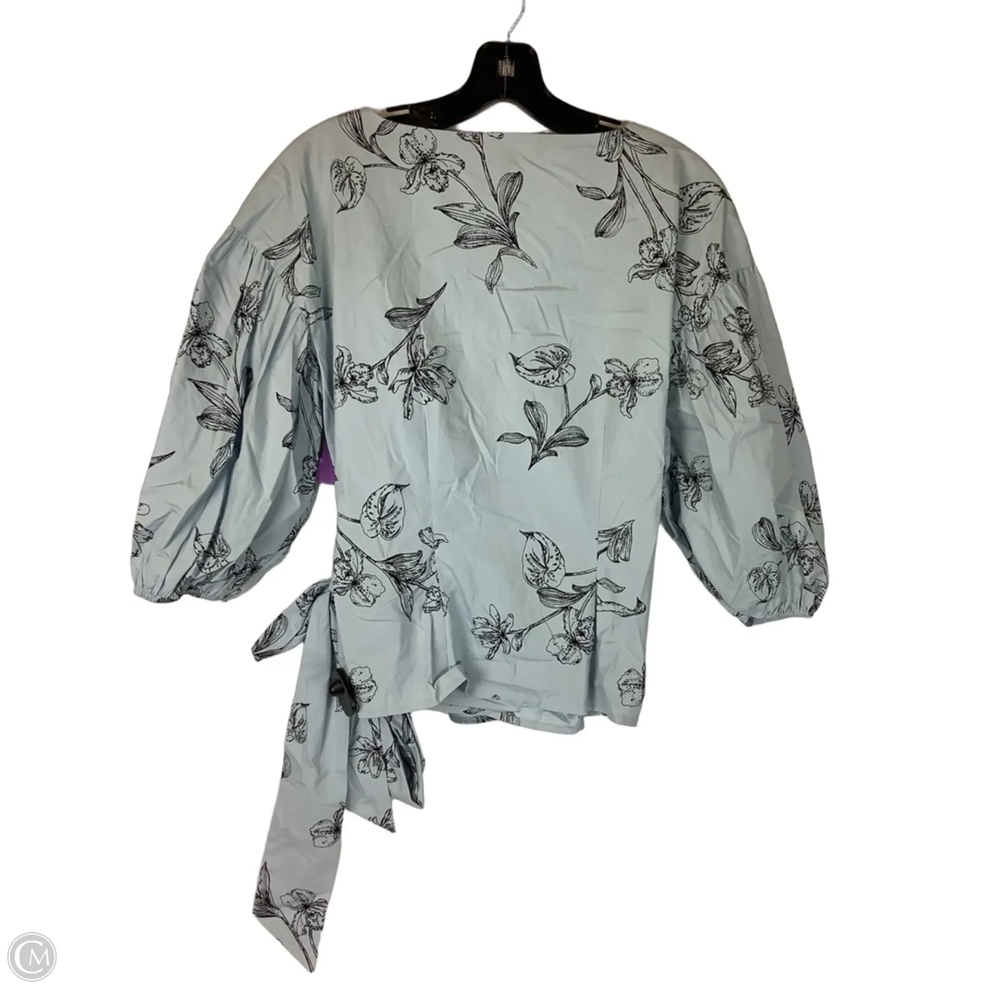 Top Short Sleeve By White House Black Market In Blue, Size: Xs