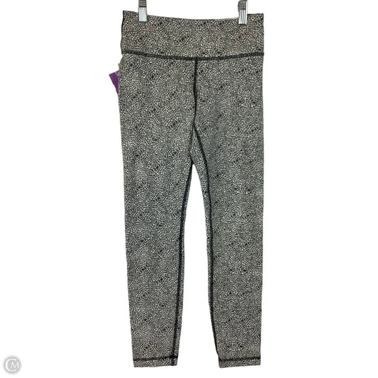 Athletic Leggings By Lululemon In Black & White, Size: 2