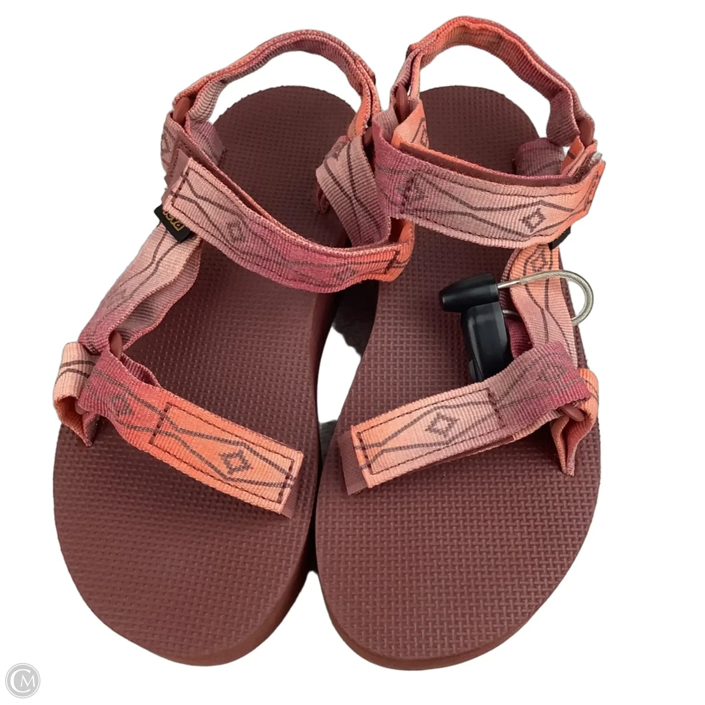 Sandals Heels Platform By Teva In Maroon, Size: 6