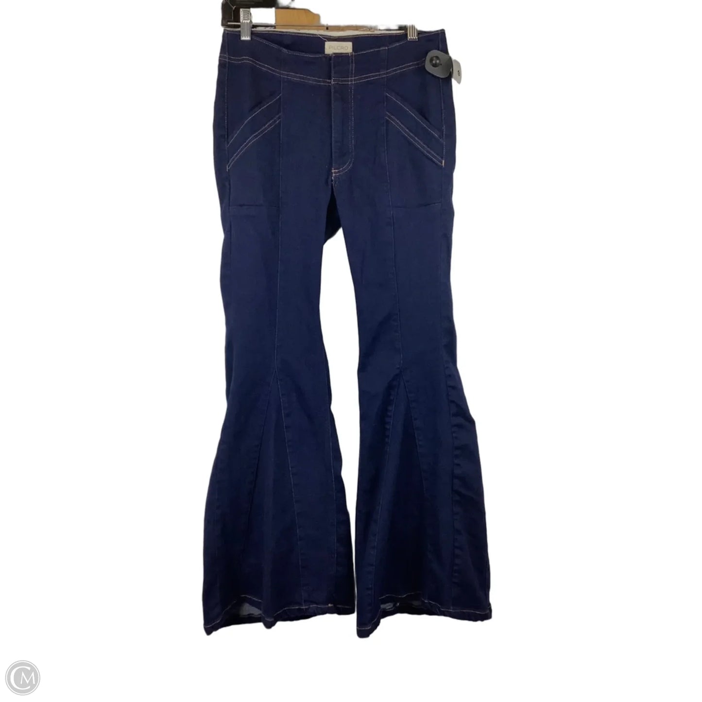 Jeans Flared By Pilcro In Blue Denim, Size: 6