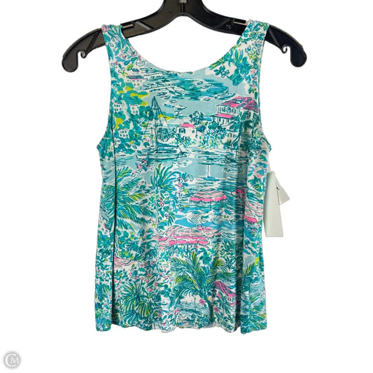 Top Sleeveless Designer By Lilly Pulitzer In Teal, Size: Xxs