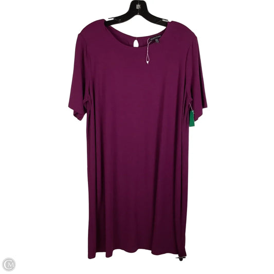 Dress Casual Short By Eileen Fisher In Maroon, Size: L