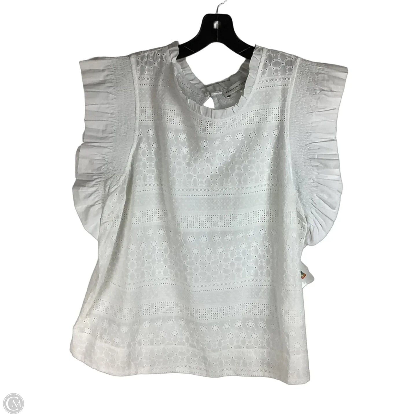 Top Short Sleeve By English Factory In White, Size: 1x