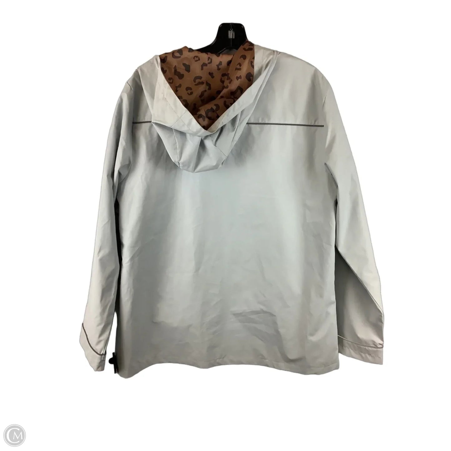 Jacket Windbreaker By Simply Southern In Grey, Size: Xl
