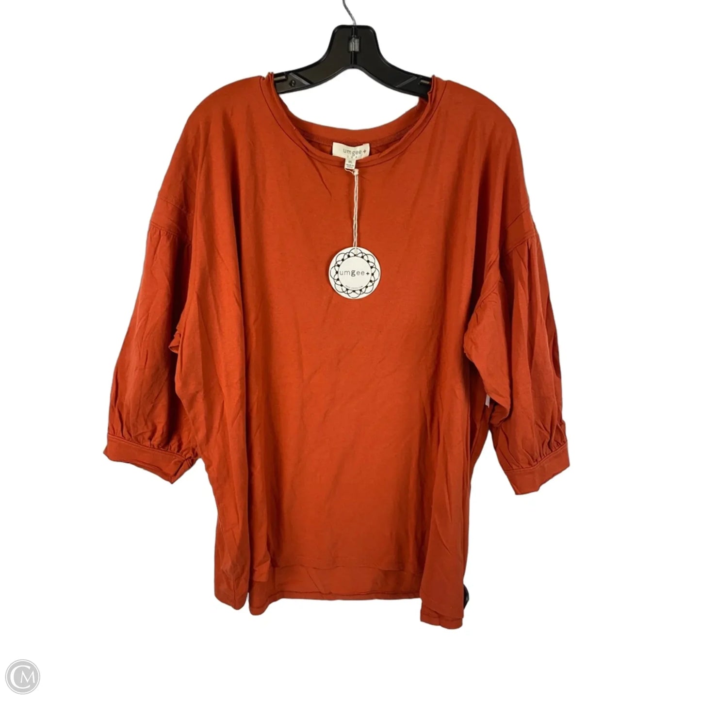 Top 3/4 Sleeve By Umgee In Orange, Size: Xl