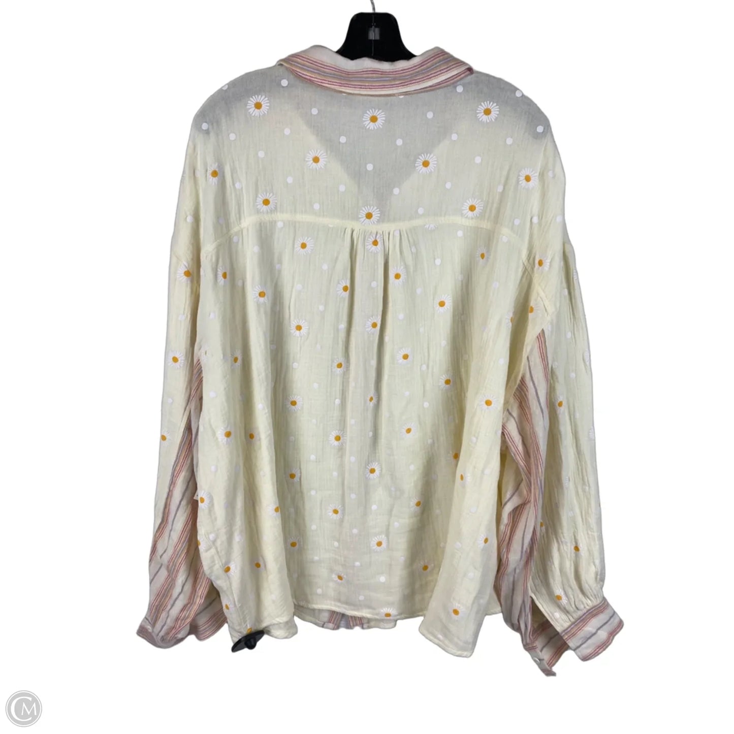 Top Long Sleeve By Easel In Floral Print, Size: 1x