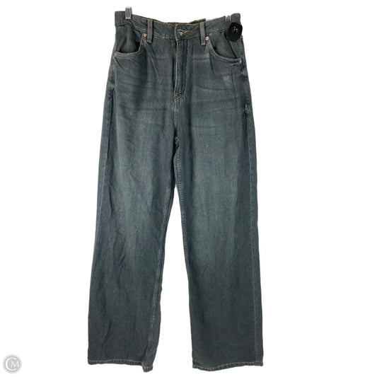Jeans Wide Leg By Zara In Grey Denim, Size: 6