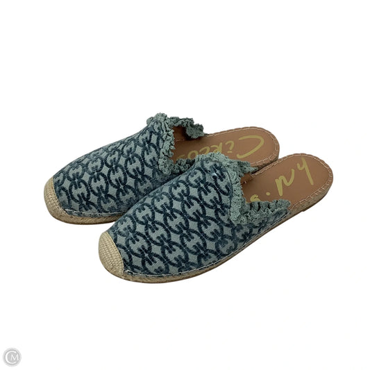 Shoes Flats By Sam Edelman In Blue Denim, Size: 9