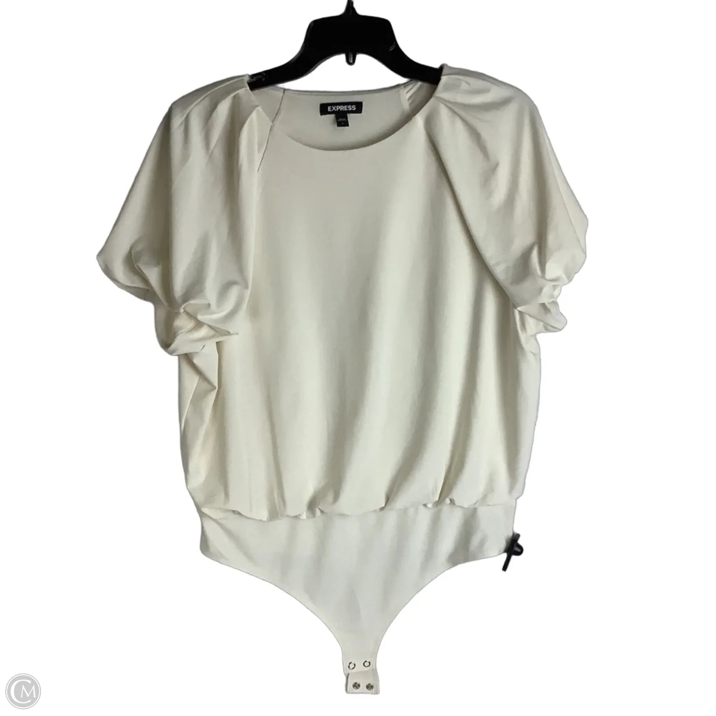 Bodysuit By Express In Cream, Size: L