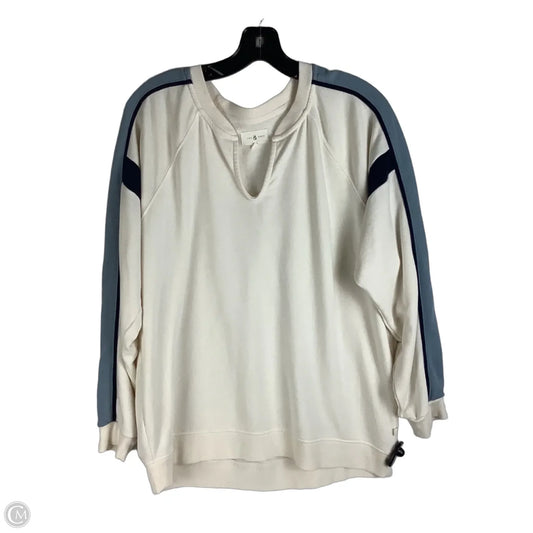 Sweatshirt Crewneck By Lou And Grey In Cream, Size: M