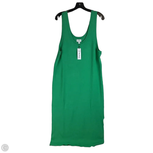 Dress Casual Midi By The Drop In Green, Size: 2x