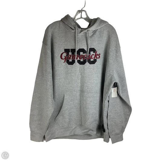 Sweatshirt Hoodie By Clothes Mentor In Grey, Size: Xl