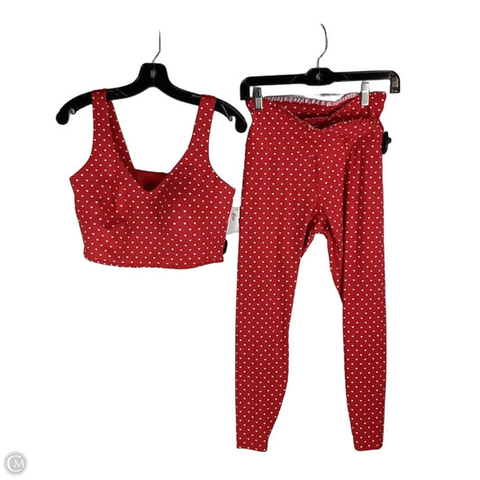 Athletic Pants 2pc By All In Motion In Red, Size: L TOP/M BOTTOMS