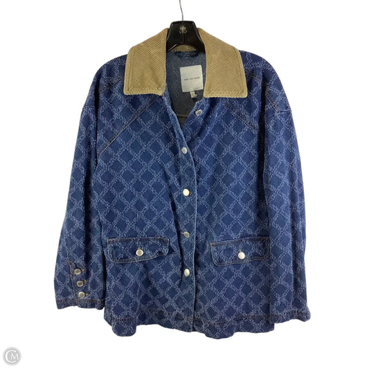 Jacket Denim By Avec Les Filles In Blue Denim, Size: Xs