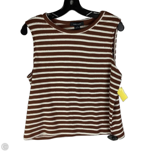Top Sleeveless By Sanctuary In Brown, Size: L
