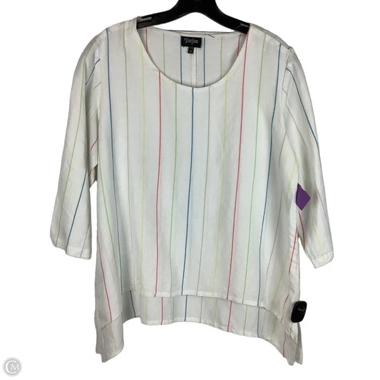 Top 3/4 Sleeve By Cma In Multi-colored, Size: M