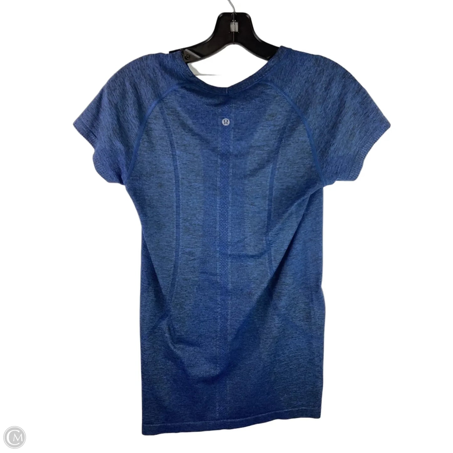 Athletic Top Short Sleeve By Lululemon In Blue, Size: 8