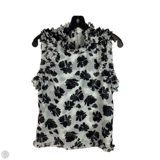 Top Sleeveless By Catherine Malandrino In Black & White, Size: S
