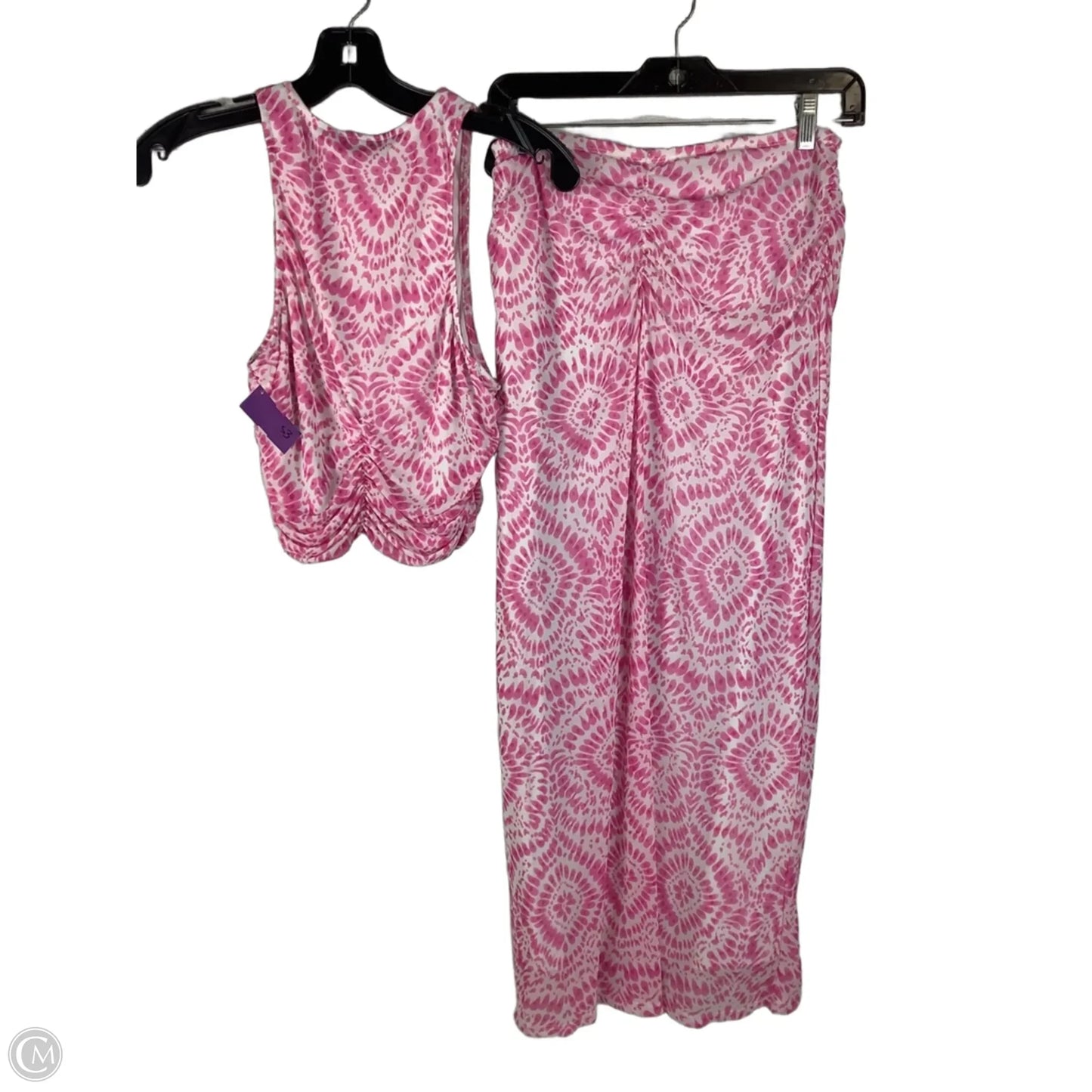 Skirt Set 2pc By House Of Harlow In Pink & White, Size: S