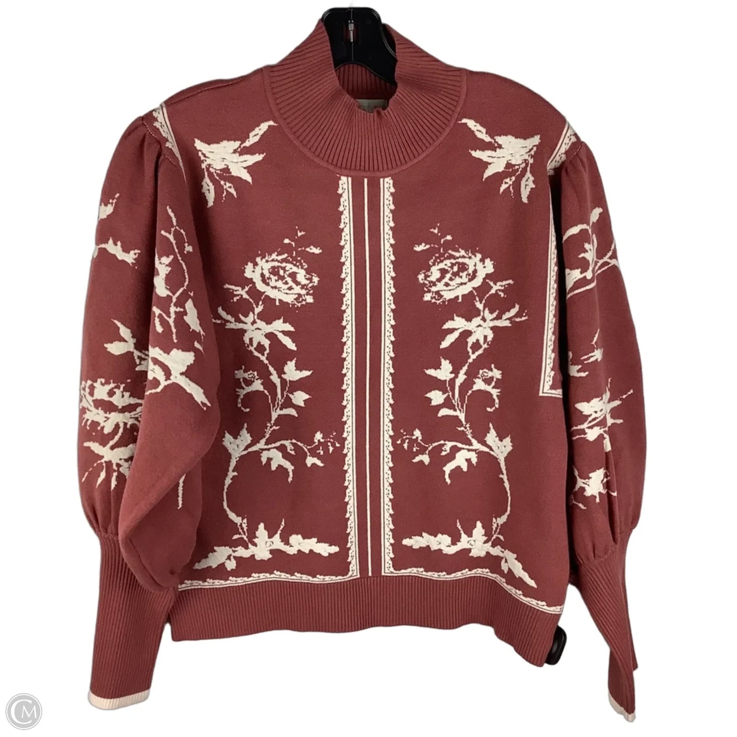 Sweater By Fate In Pink & White, Size: M