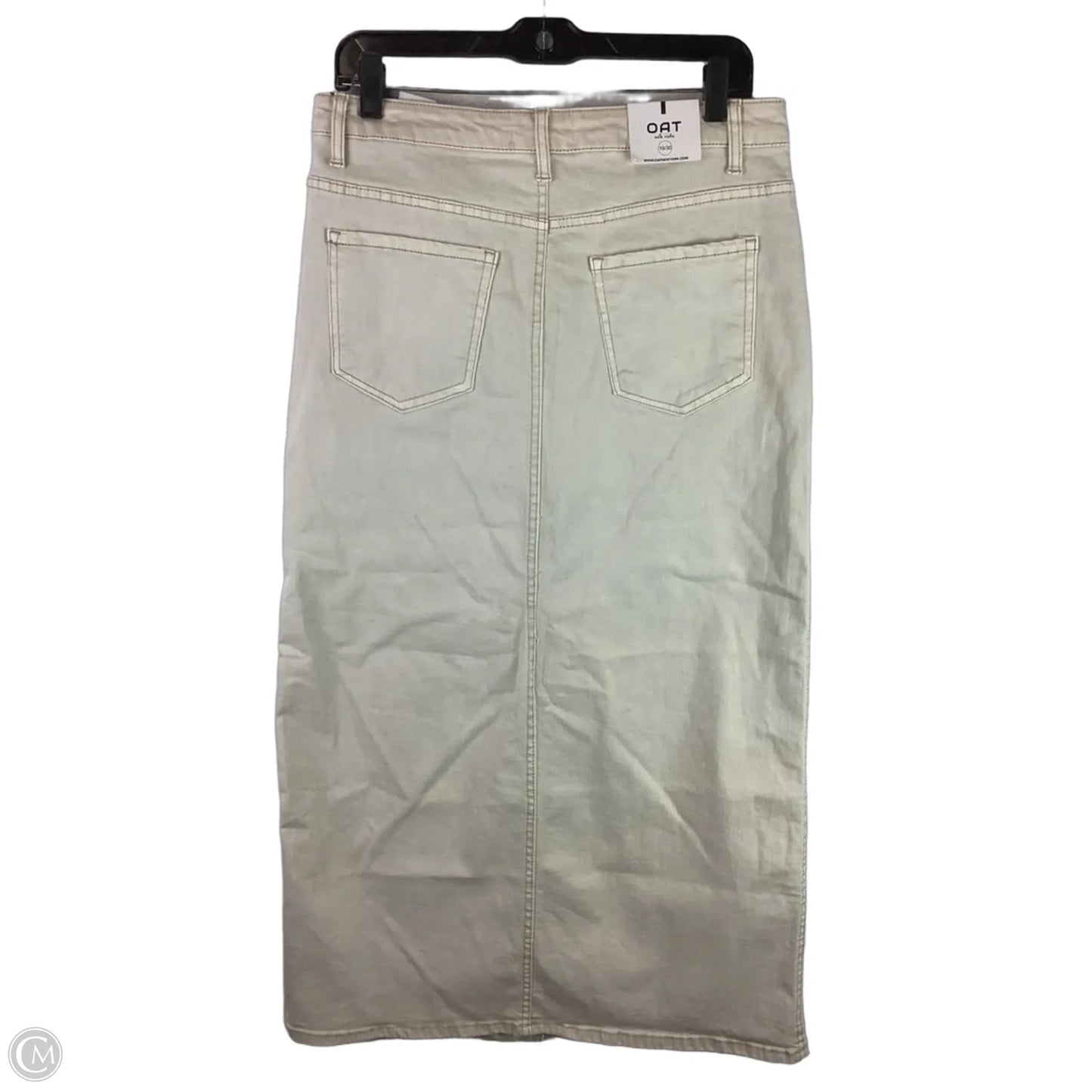 Skirt Maxi By Oat In Cream, Size: 10