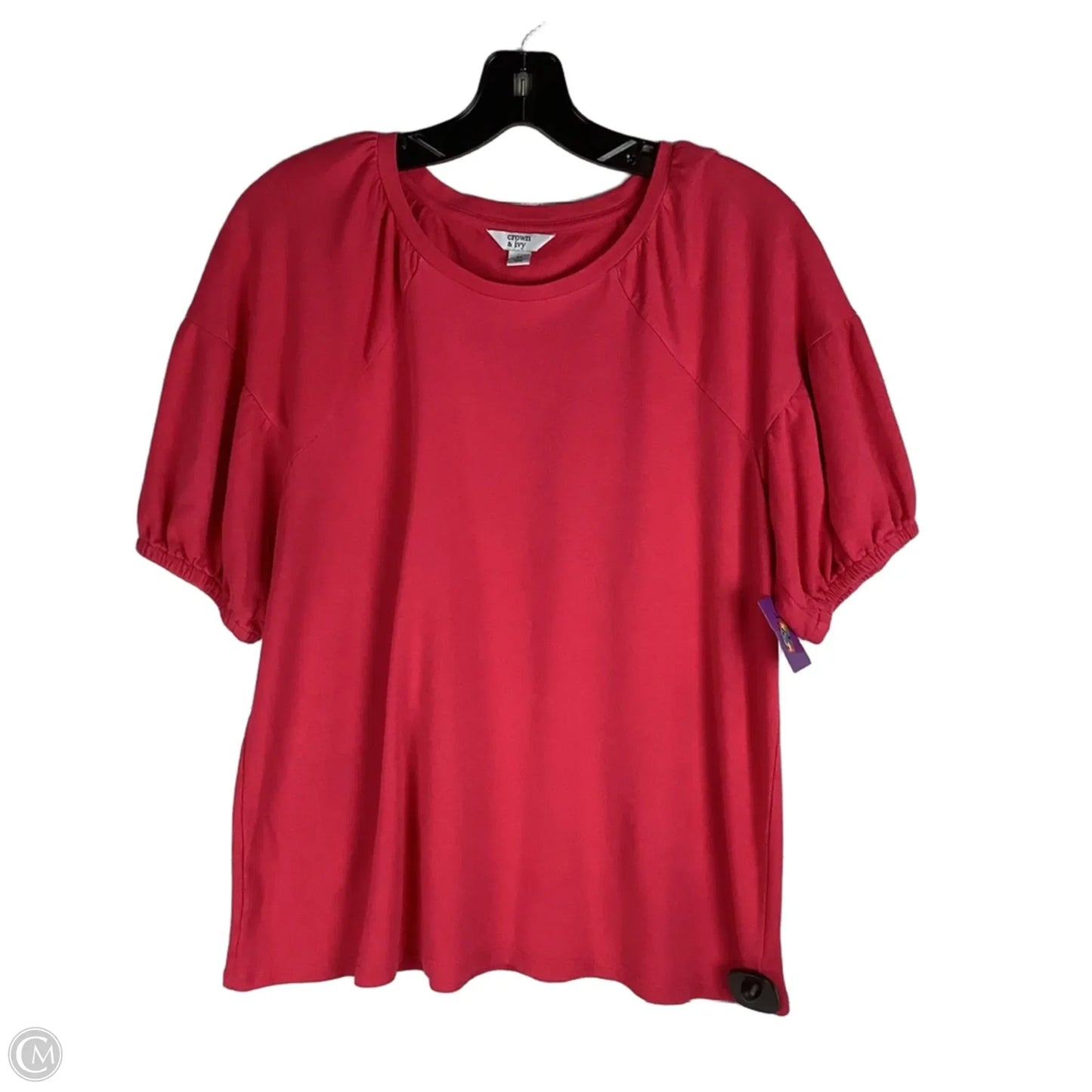 Top Short Sleeve By Crown And Ivy In Pink, Size: M