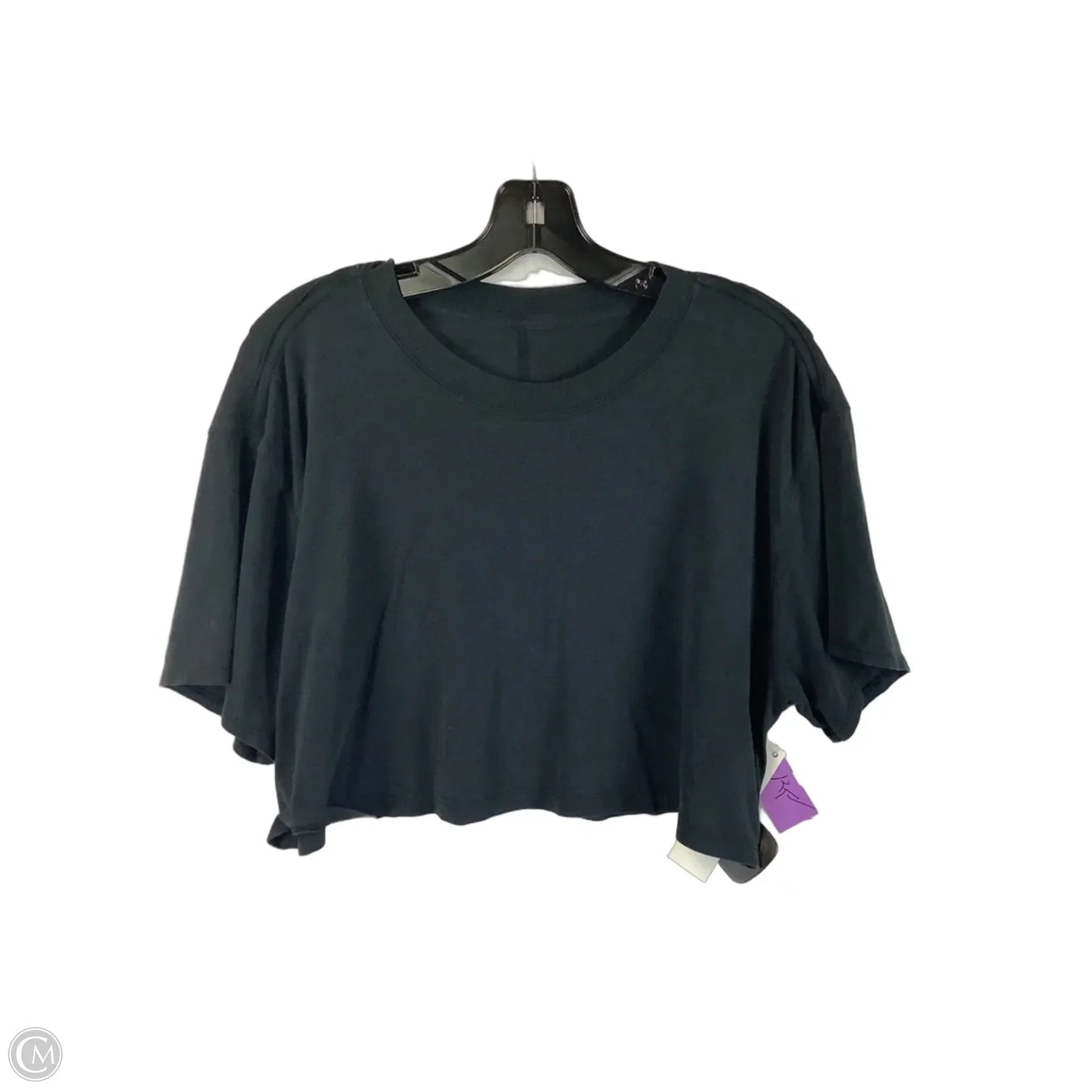 Athletic Top Short Sleeve By Lululemon In Black