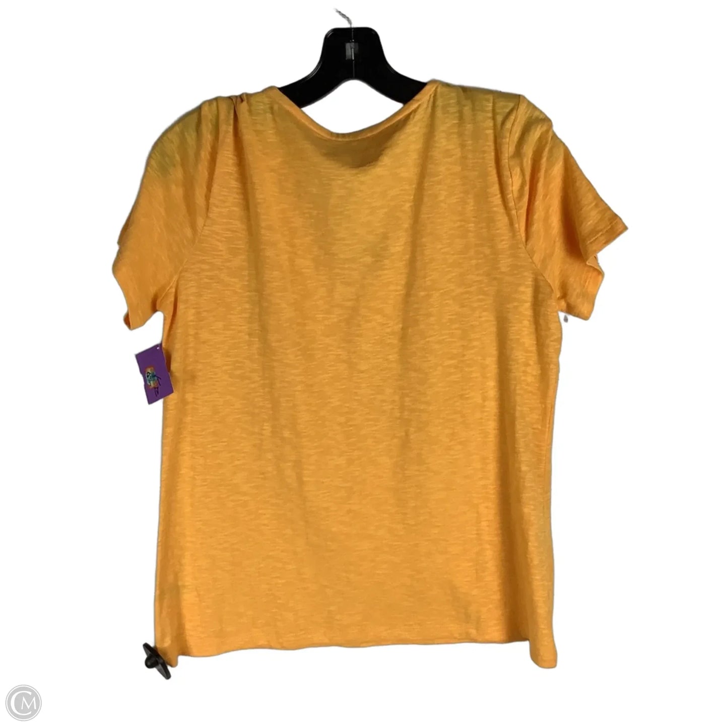Top Short Sleeve By Talbots In Yellow, Size: Mp