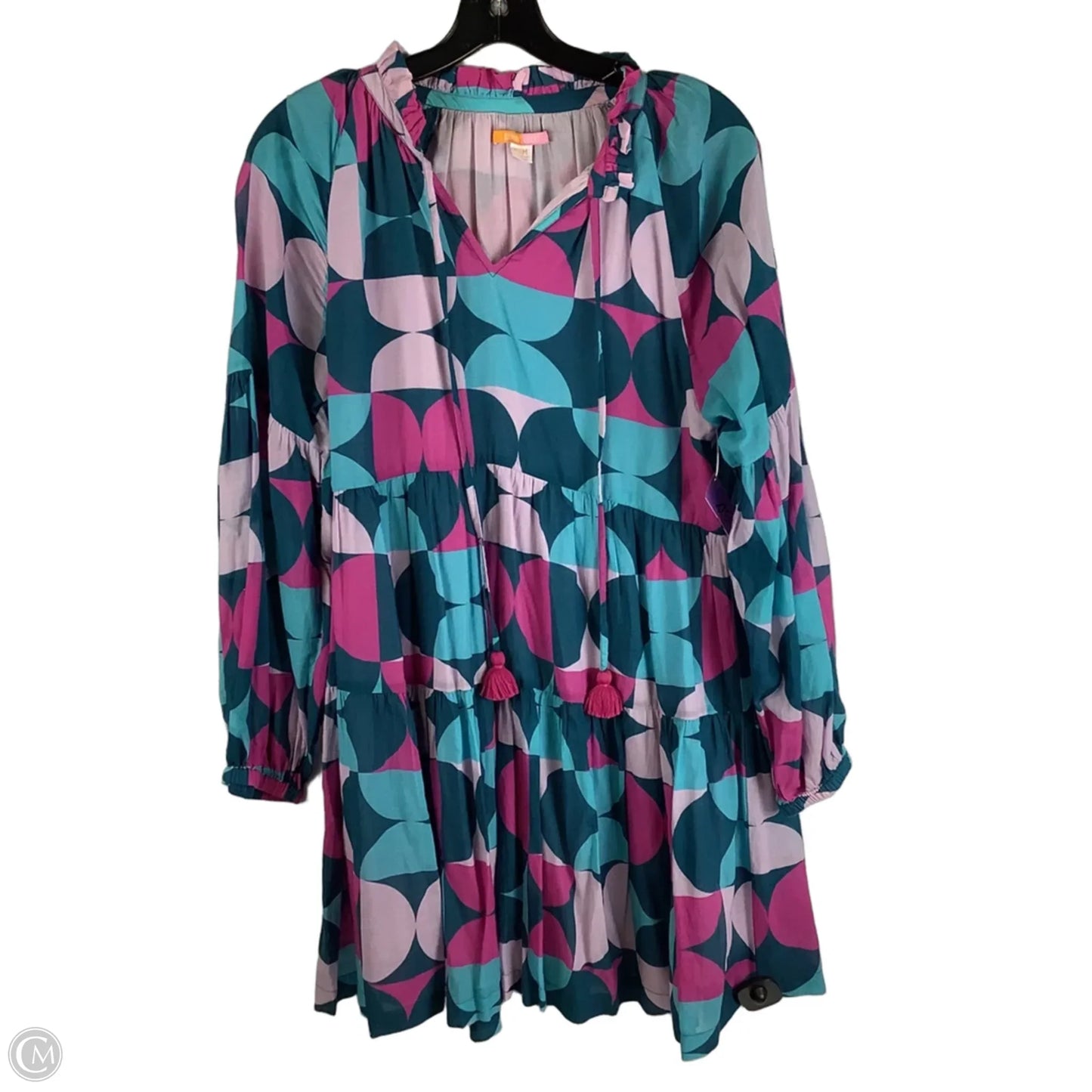 Dress Casual Short By Cmc In Geometric Pattern, Size: S