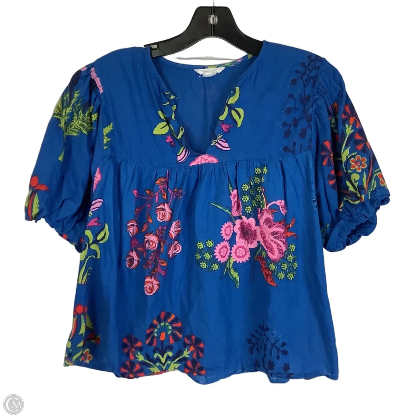 Top Short Sleeve By Thml In Floral Print, Size: S