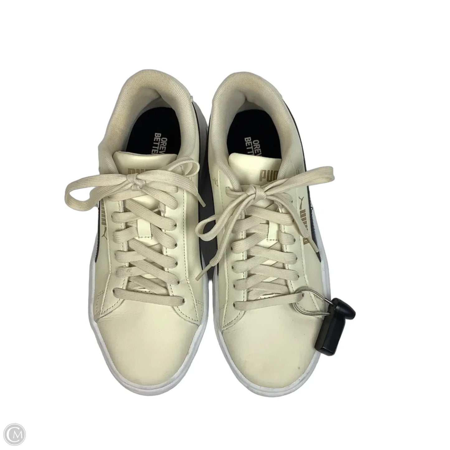 Shoes Sneakers By Puma In Black & Cream, Size: 8