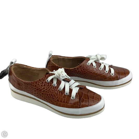 Shoes Sneakers By Cmb In Brown & White, Size: 7.5