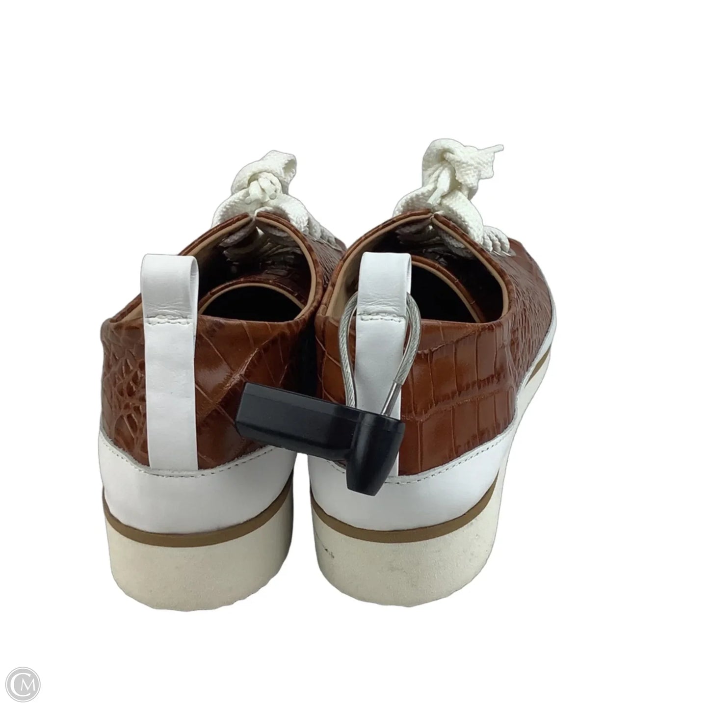 Shoes Sneakers By Cmb In Brown & White, Size: 7.5