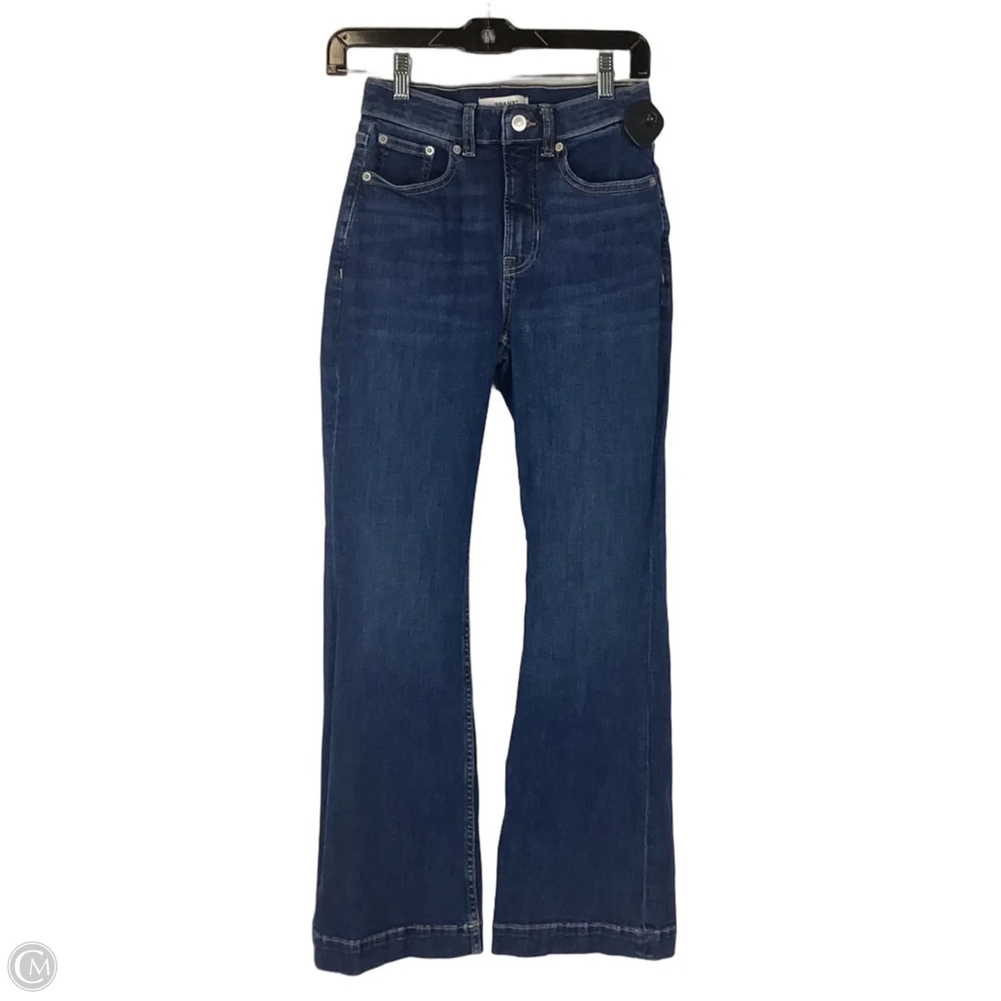 Jeans Boot Cut By Spanx In Blue Denim, Size: 4