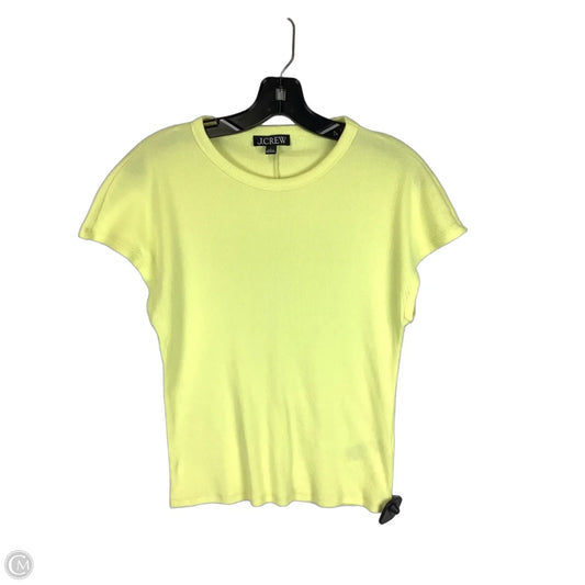 Top Short Sleeve By J. Crew In Yellow, Size: L