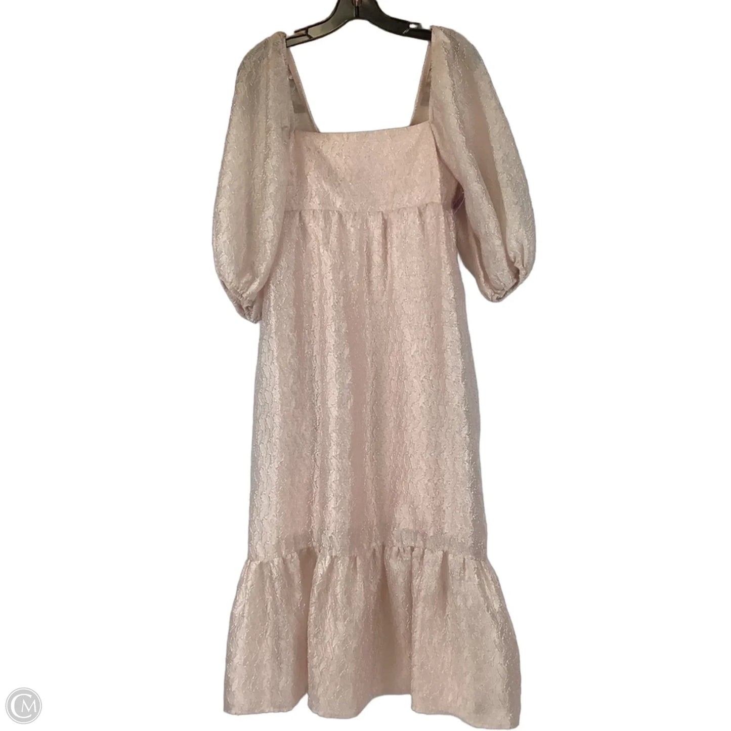 Dress Party Midi By Anthropologie In Pink, Size: S