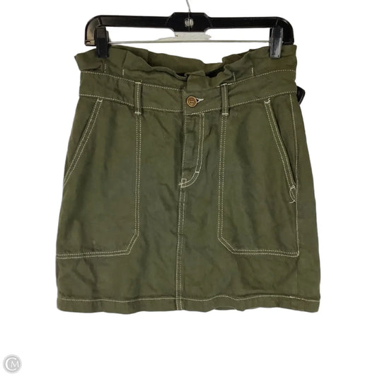 Skirt Mini & Short By Free People In Green & White, Size: 8