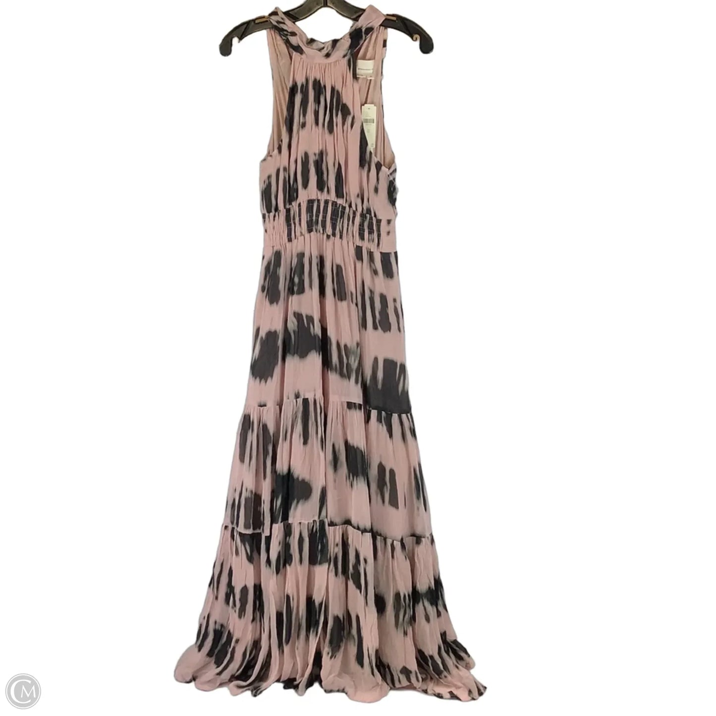 Dress Party Long By Anthropologie In Black & Pink, Size: Xs