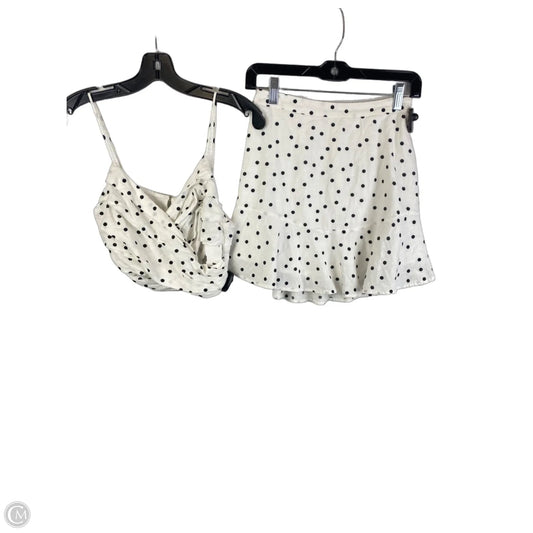 Skirt Set 2pc By Lush In Polkadot Pattern, Size: S