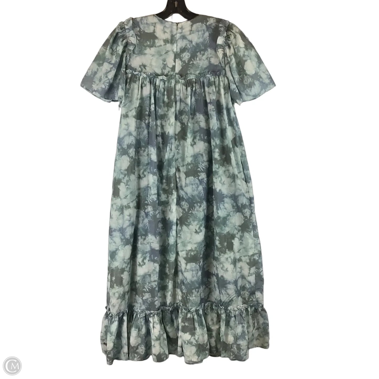 Dress Party Long By English Factory In Green & White, Size: Xs